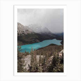 Blue Lake Forest Art Print