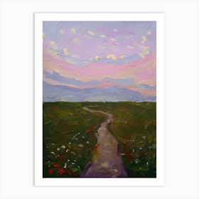 Path To The Sunset Art Print