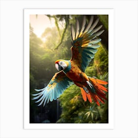 Parrot In The Tropics Art Print