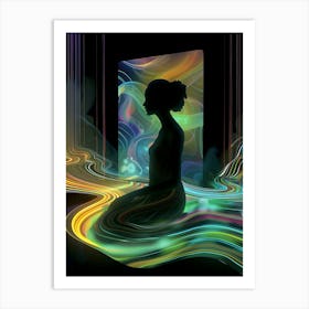 Meditation, artwork print, "The Beauty Of Within" Art Print