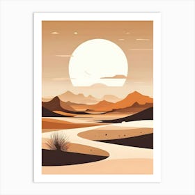 Desert Landscape 24 Art Print