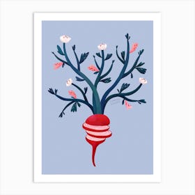Beetroot Tree Art Print