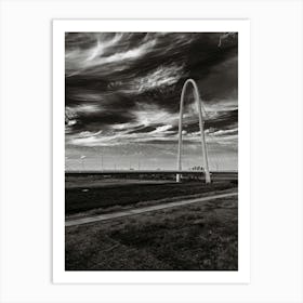 Dallas - Bridge BW Art Print