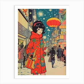 Fantasy Holidays In Tokyo Kitsch 3 Art Print