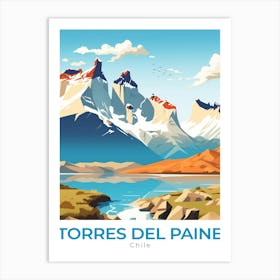 Chile Torres Del Paine Travel 1 Art Print