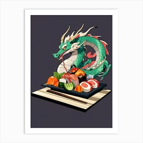 Japanese Dragon 1 Art Print