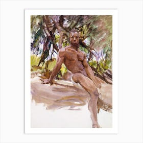 Man And Trees, Florida (1917), John Singer Sargent Art Print