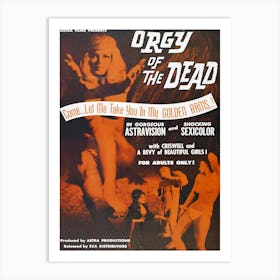 Orgy Of The Dead, Movie Poster Art Print