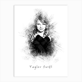 Taylor Swift Pencil Art Print