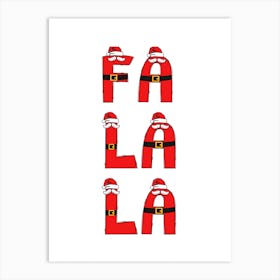 Falala Christmas Art Print