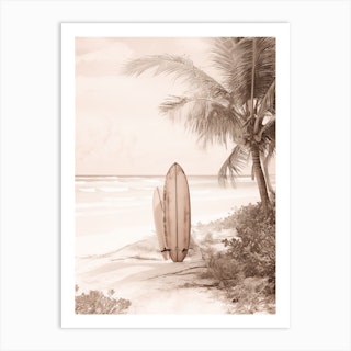 Chanel Surfboard 2 Art Print by Arteve Gallery - Fy