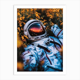 Astronaut In The Field 1 Art Print