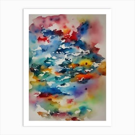 Abstract Watercolor Painting 2 Art Print