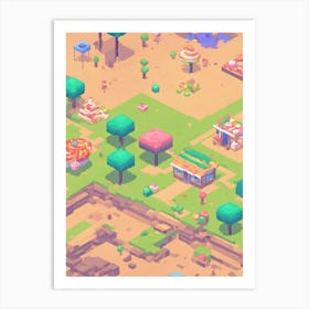 Pixel Art Wall Art For Living Room 10 Art Print