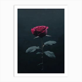 Dark Rose 104 Art Print