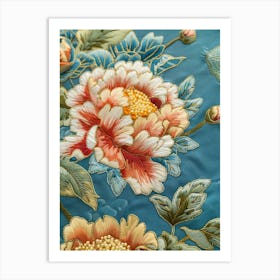 Chinese Embroidered Fabric 5 Art Print