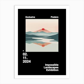 Impossible Landscapes Exhibition Archive Poster 19 Art Print