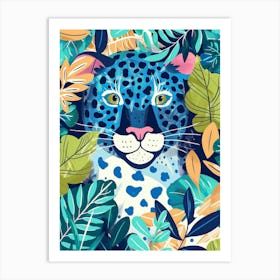 Leopard In The Jungle 36 Art Print