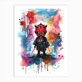 Darth Maul Star Wars Art Print