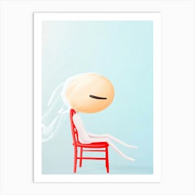 Man On A Chair Art Print