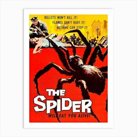 Horror Movie Poster, The Spider Art Print