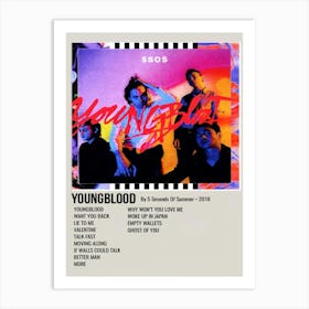 Youngblood By 5 Seconds Of Summer 2018 Poster Art Print