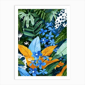 Tropical Background Art Print