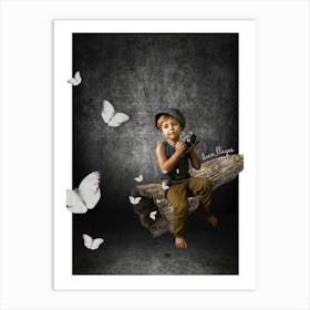 Papillon Art Print