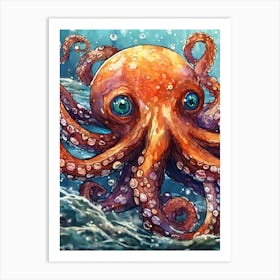 Octopus 4 Art Print