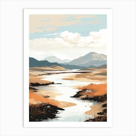 Scottish Highlands Scotland 1 Hiking Trail Landscape Art Print