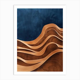 Waves Of Wood Art Print