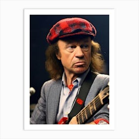 angus young 1 Art Print