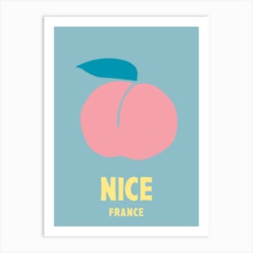 Nice, France, Graphic Style Poster 5 Art Print