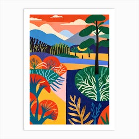 Landscape With Trees Art Print