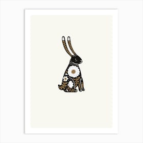 Hare Folk Scandi Art Print