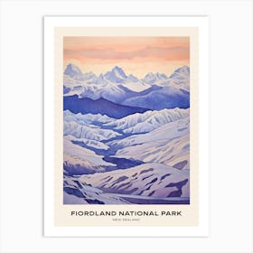 Fiordland National Park New Zealand 1 Poster Art Print
