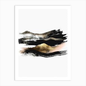 Abstract Brushstrokes Canvas Print 7 Art Print