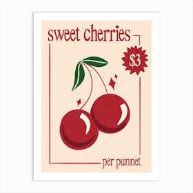 Sweet Cherries Print Art Print