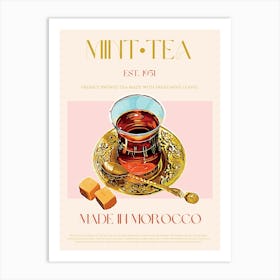 Mint Tea Mid Century Art Print