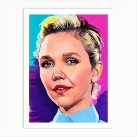 Maggie Gyllenhaal Pop Movies Art Movies Art Print