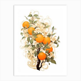 Orange Tree 3 Art Print