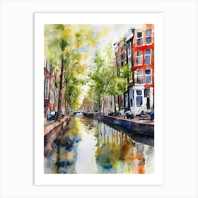 Amsterdam Canal Art Print