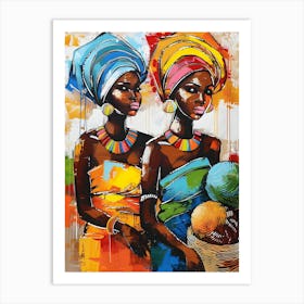 Two African Women 4 Art Print