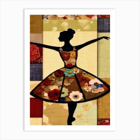 Colorful Ballerina Art Print