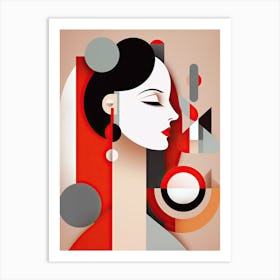 Abstract Woman Art Print