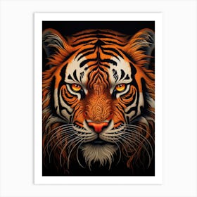 Tiger Head 1 Art Print