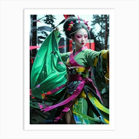 Japan Geisha Visual 43 Art Print