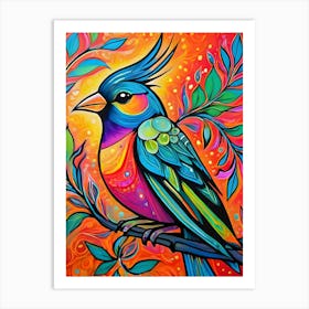 Colorful Bird ~ Reimagined 12 Art Print