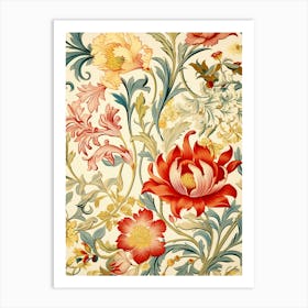 Floral Wallpaper 68 Art Print