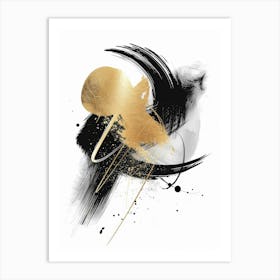 Abstract Gold Canvas Print 7 Art Print